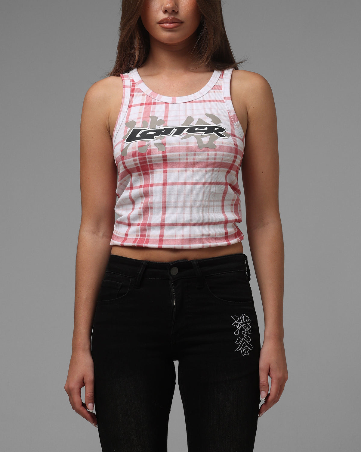 LOITER Classic Loiter Women's Shibuya Tank Red Plaid