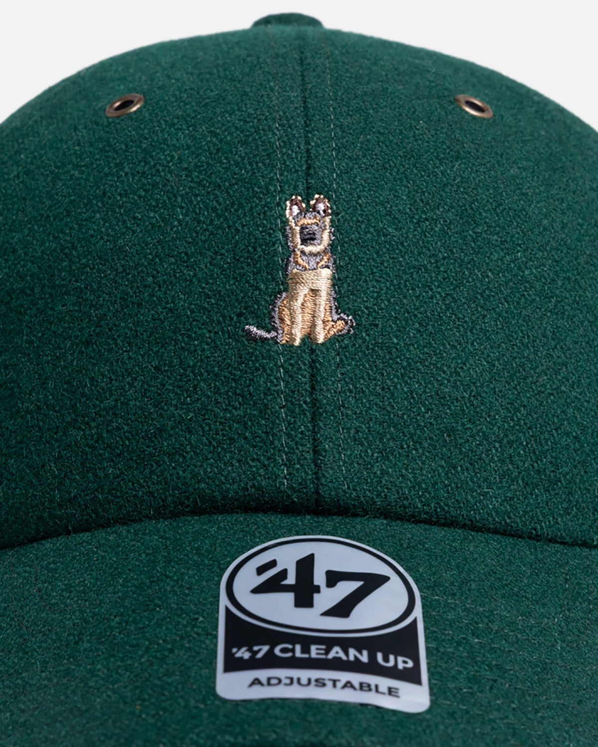 47 Brand Official 47 Brand German Shepard Wool 47 Clean Up Strapback Green