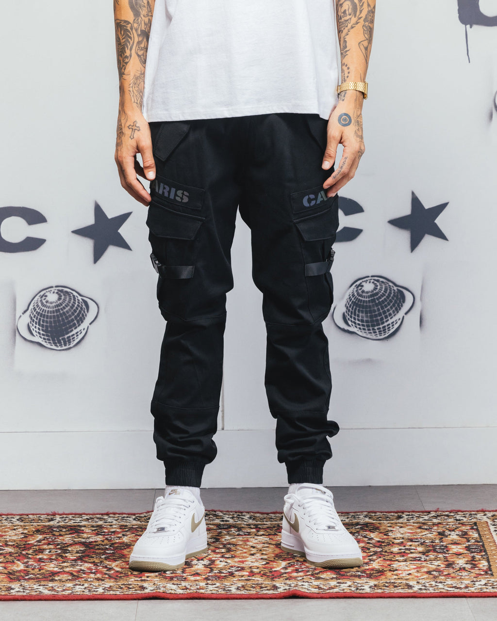 CARRE Carré Reflective Transition Cargo Joggers Black/Multi-coloured