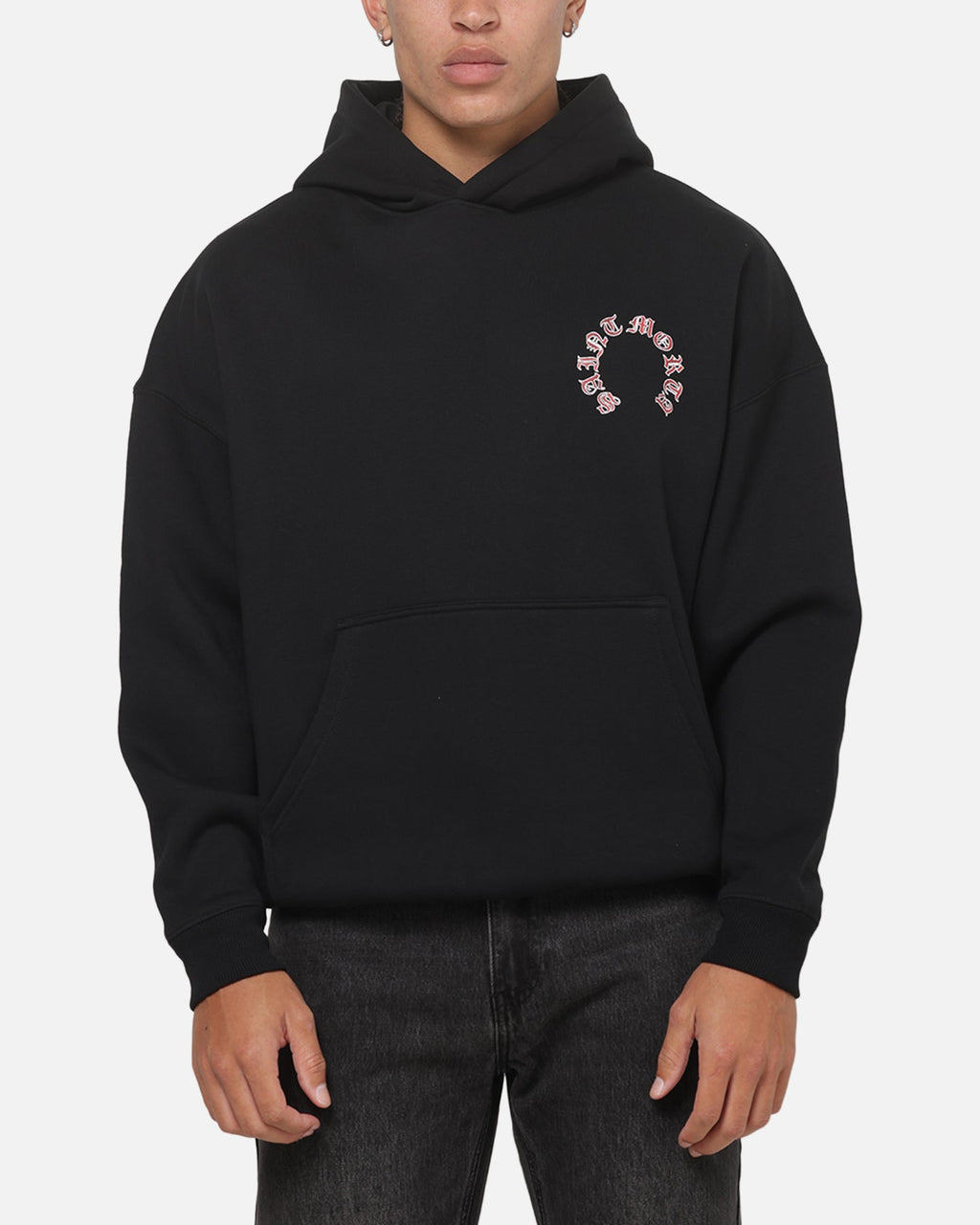SAINT MORTA Saint Morta Worldwide Boxy Hoodie Black
