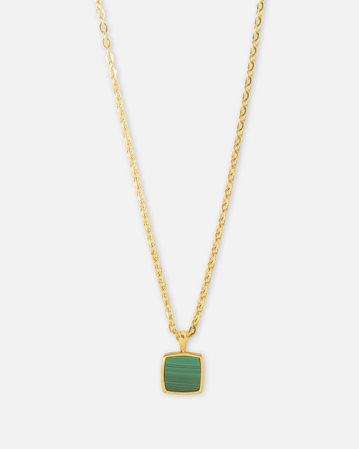 SAINT MORTA Official Saint Morta Malachite Pendant Chain Gold