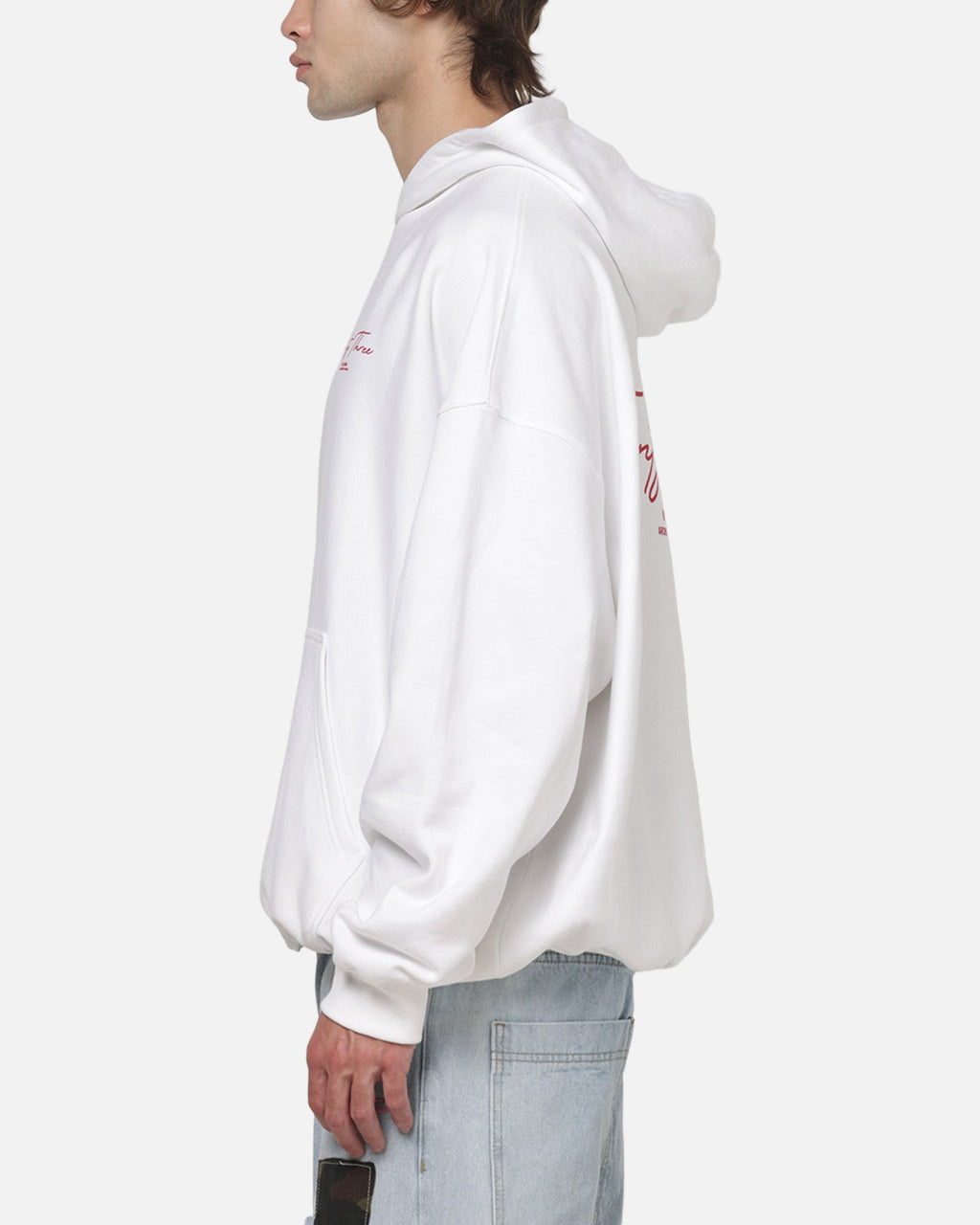XXIII Premium XXIII Script Hoodie White/Red
