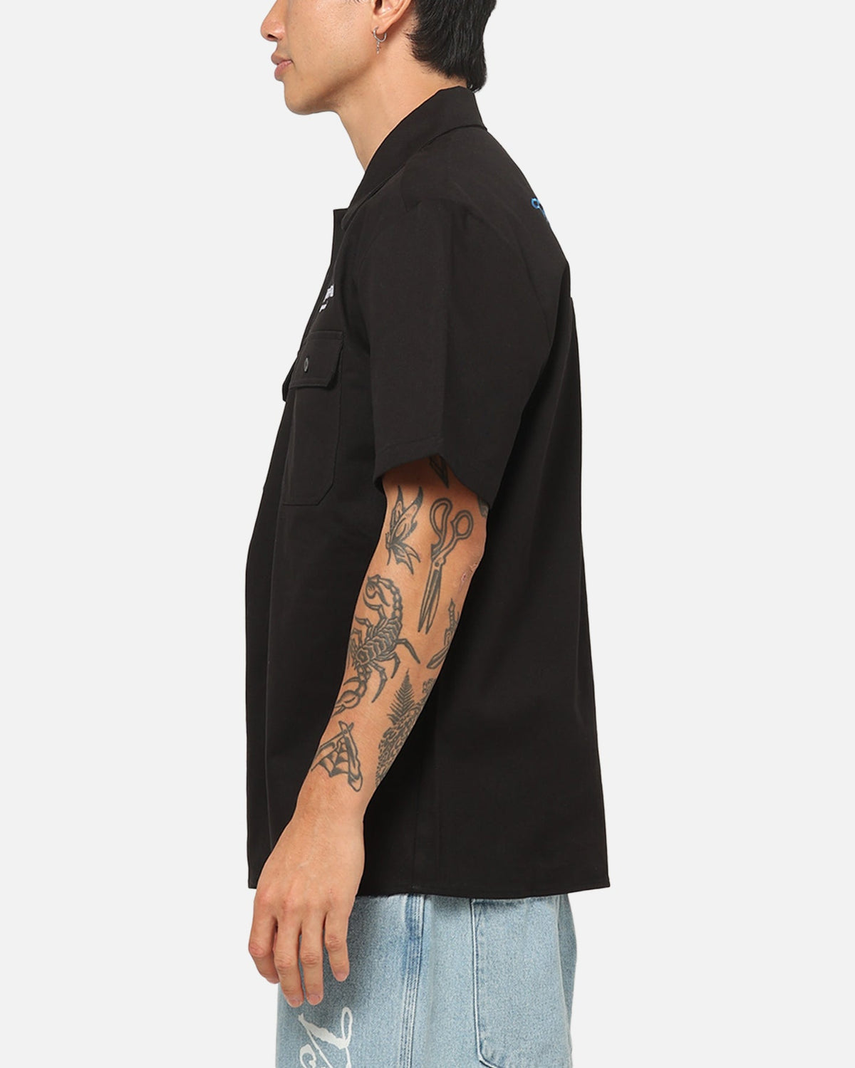 VON DUTCH Von Dutch Hollywood Button Up Shirt Black