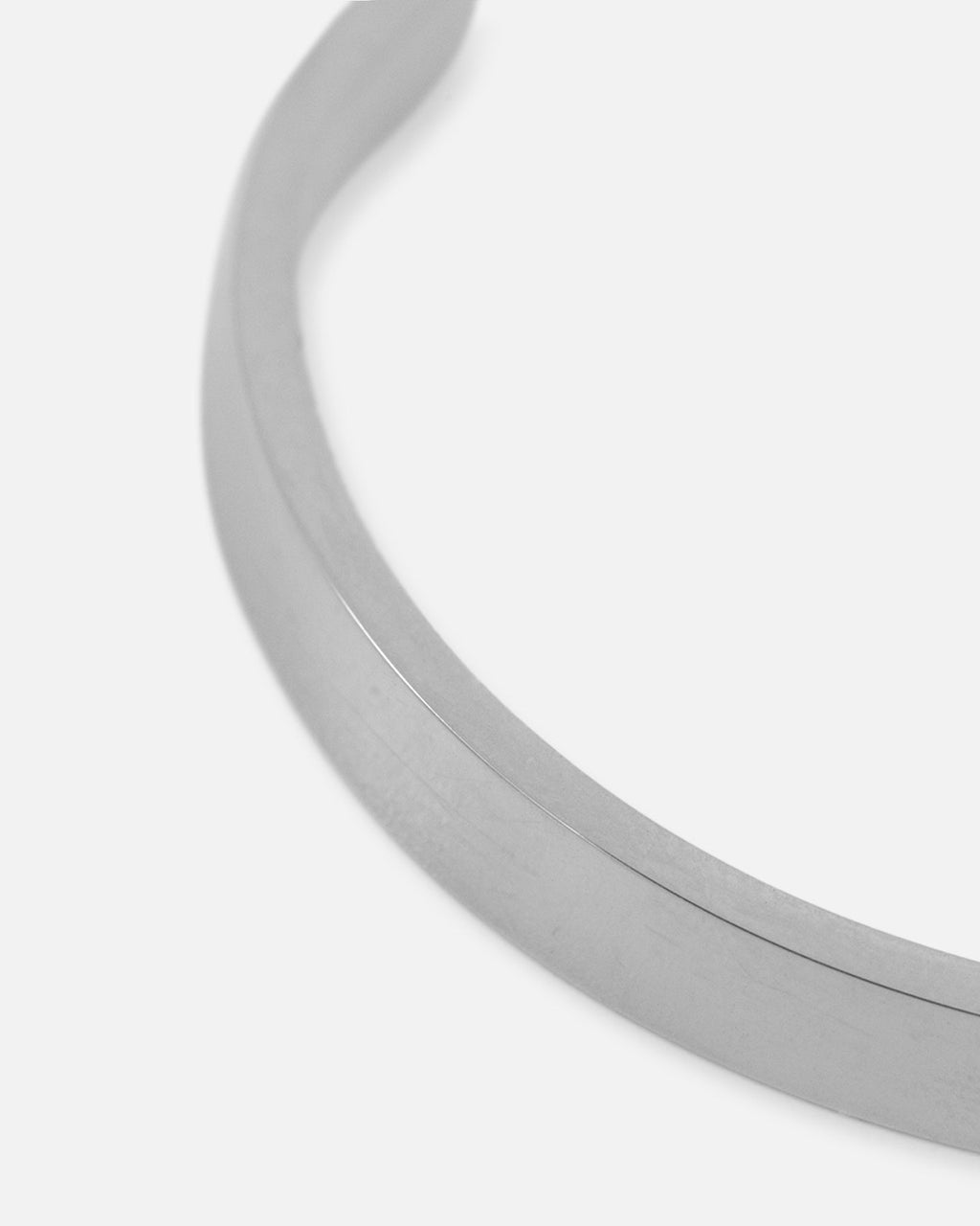 SAINT MORTA Saint Morta 6mm Adjustable Open Cuff Bracelet White Gold