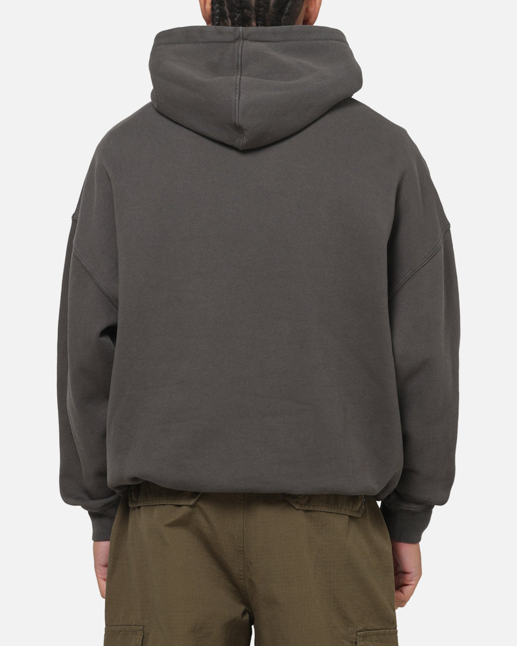 CARRE Authentic Carre Box Check Hoodie Charcoal
