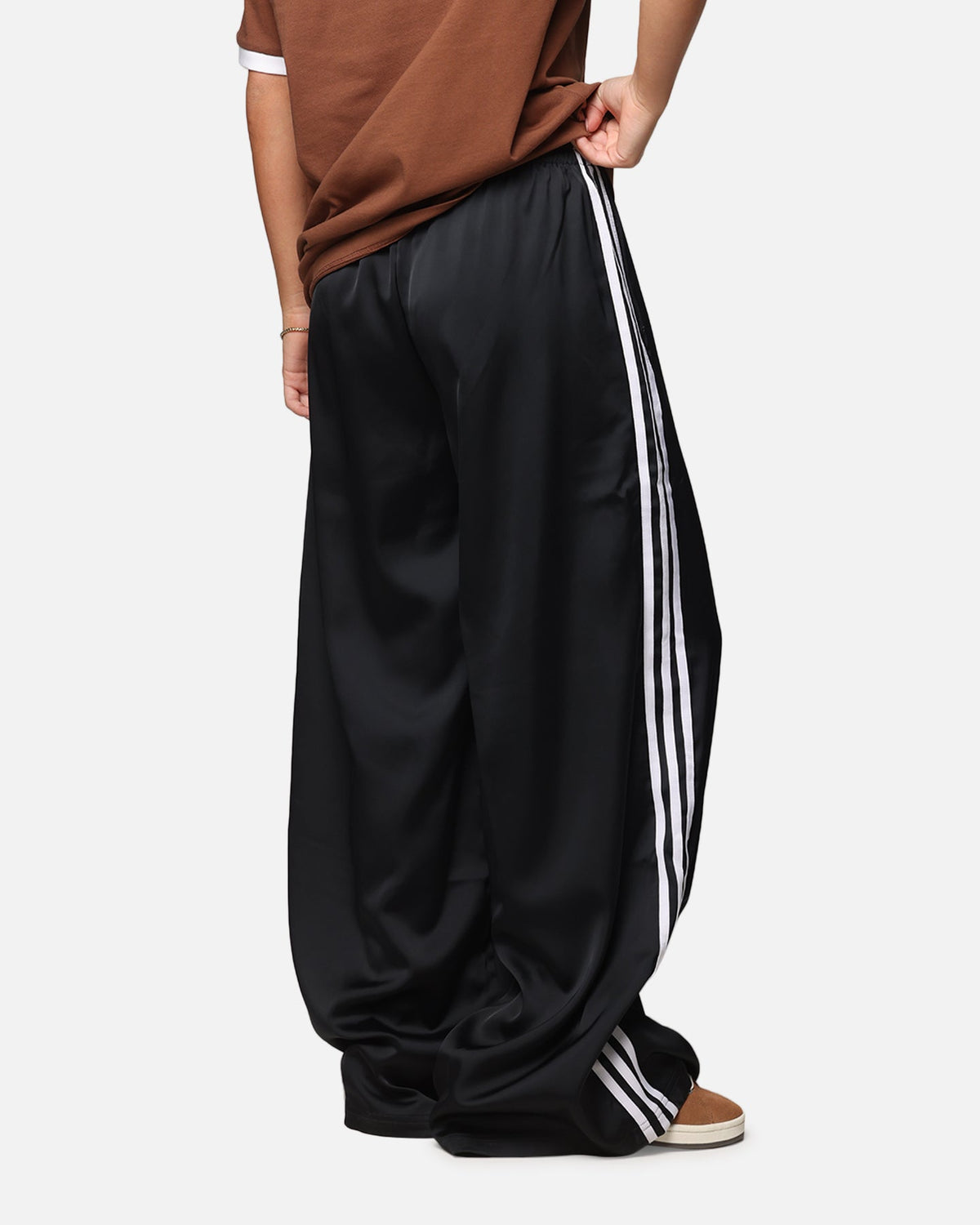 ADIDAS Adidas Women's Satin Wide Leg Pants Black