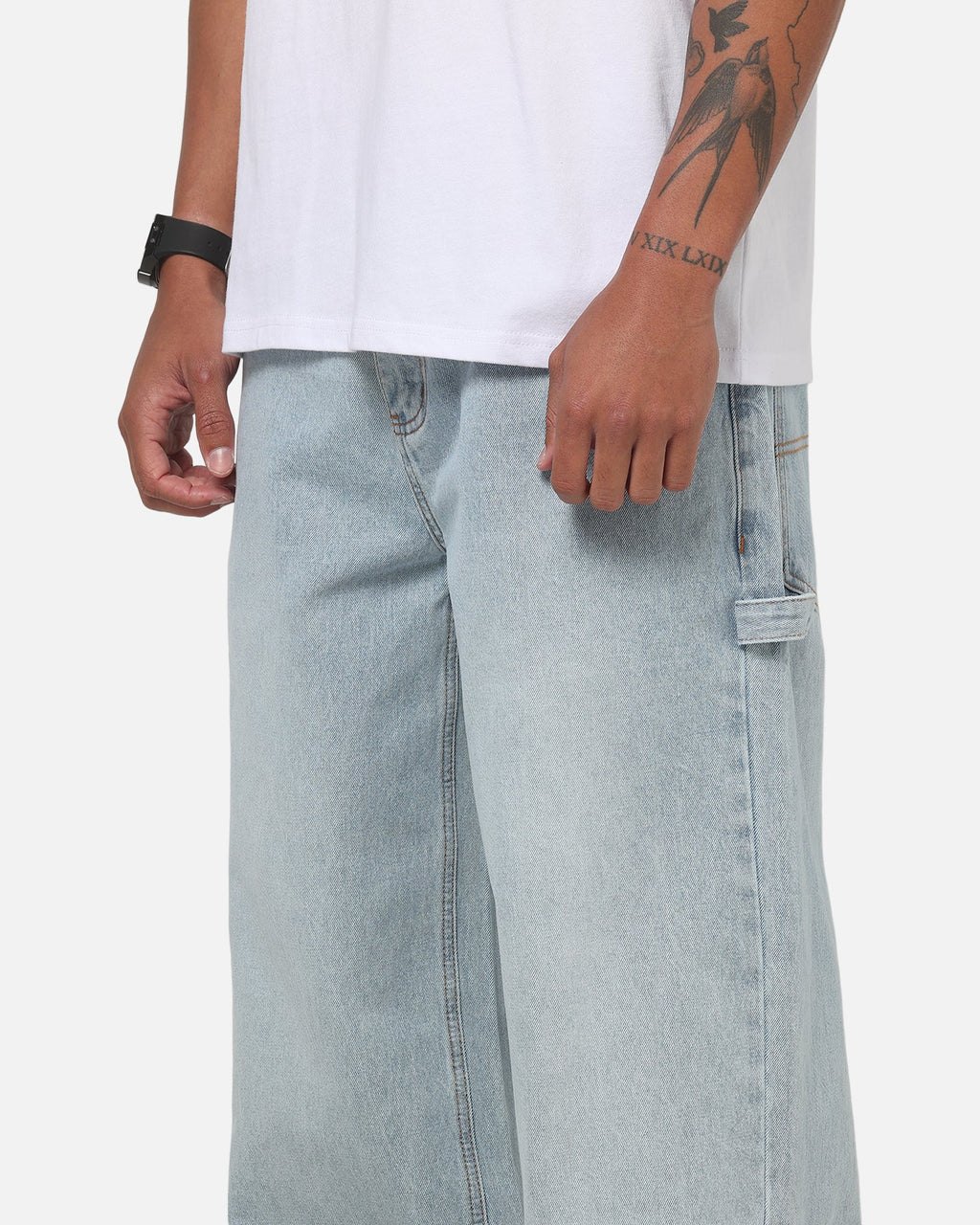 CARRE Classic Carre Baggy Carpenter Jeans Sunfade Blue