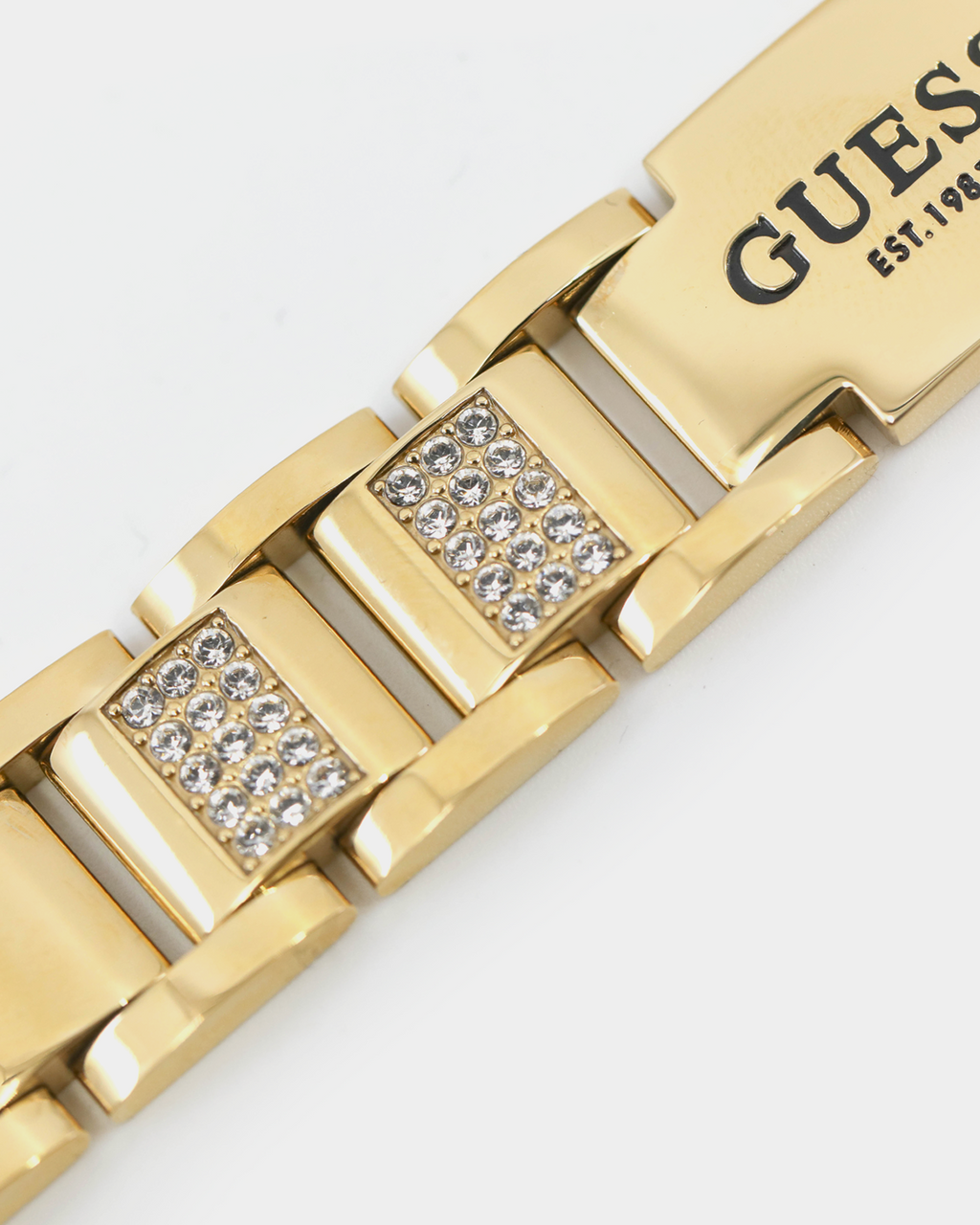 GUESS MAINLINE Guess Mainline 15mm Frontier Crystal Bracelet Gold