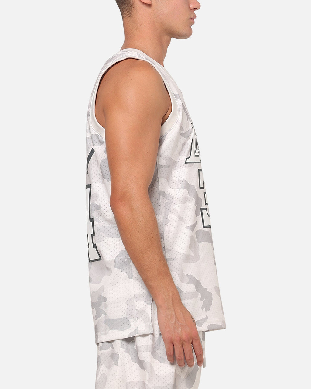 MITCHELL & NESS Mitchell & Ness Los Angeles Lakers Shaquille O'Neal #34 Snow Camo Energy Swingman Jersey Vintage White