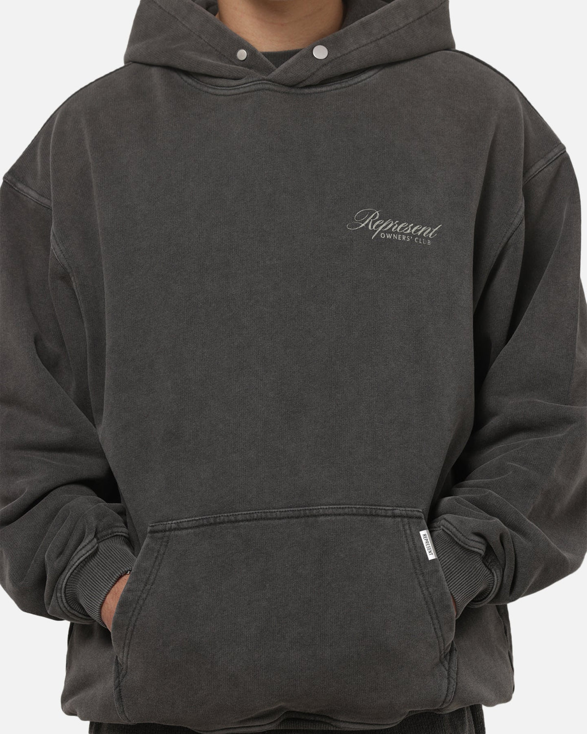 REPRESENT Represent Owners Club Script Hoodie Vintage Grey