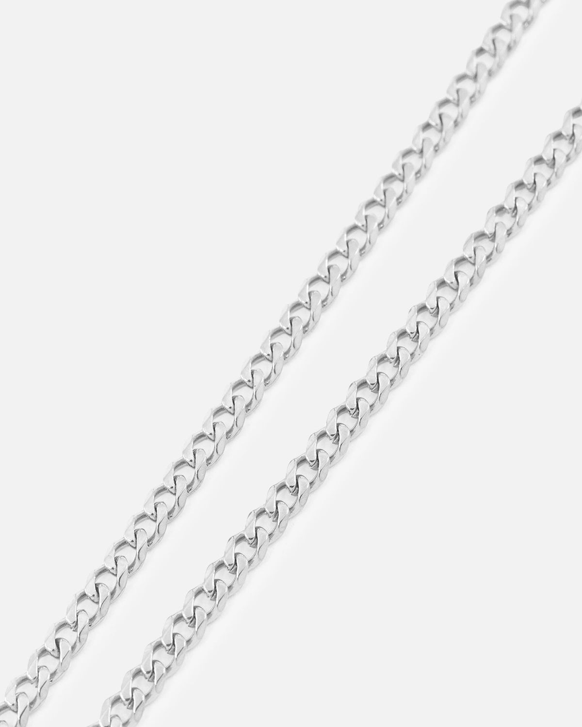SAINT MORTA Saint Morta 2.7mm Diamond Curb Chain White Gold