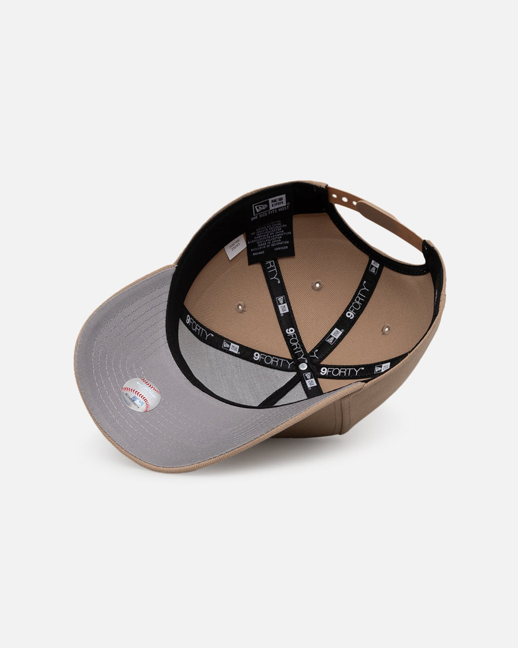 New Era New Era Los Angeles Dodgers 'Upside Down LA Logo' 9FORTY A-Frame Snapback Camel