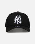 New Era Official New Era New York Yankees 'Flame Logo' 9FORTY A-Frame Snapback Black