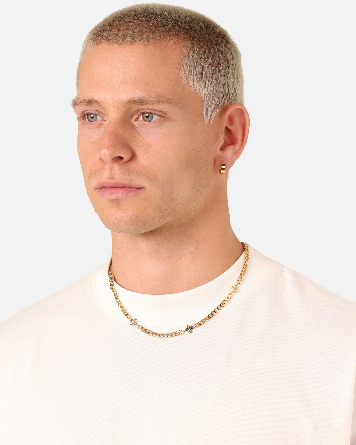 SAINT MORTA Original Saint Morta Wide Hoop Earring Gold