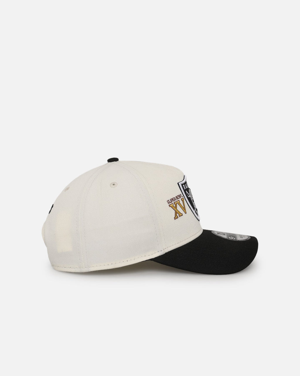 New Era New Era Las Vegas Raiders 'Super Bowl Logos' 9FORTY A-Frame Snapback Chrome