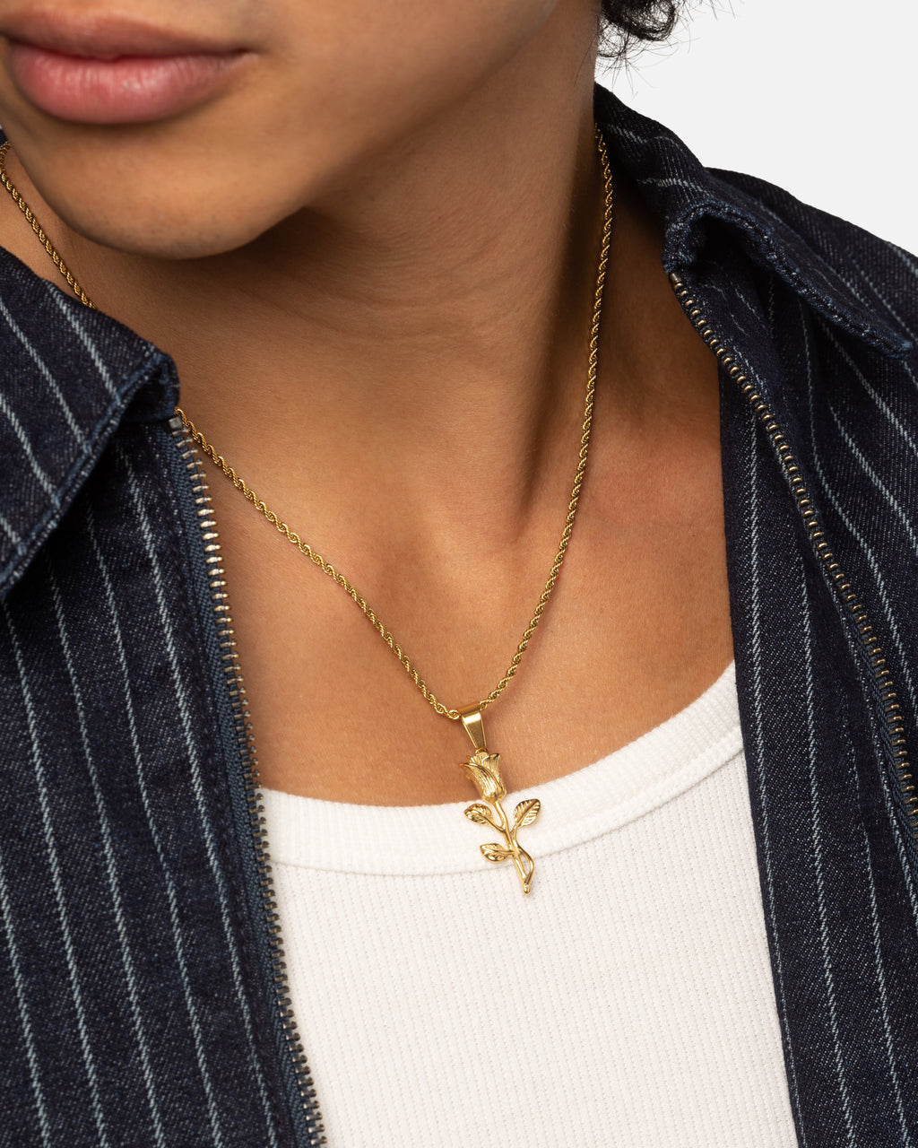 SAINT MORTA Original Saint Morta Rose Pendant Chain Gold
