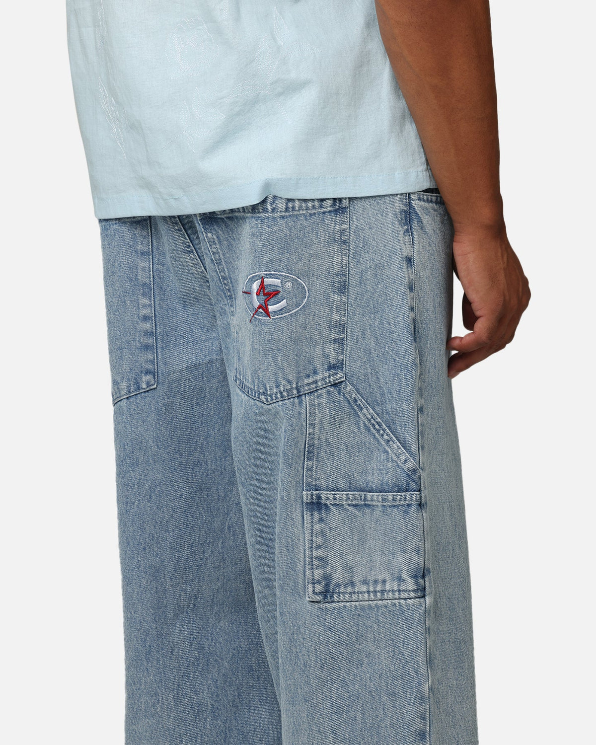 CARRE Carre Baggy Carpenter Jeans Light Blue Denim