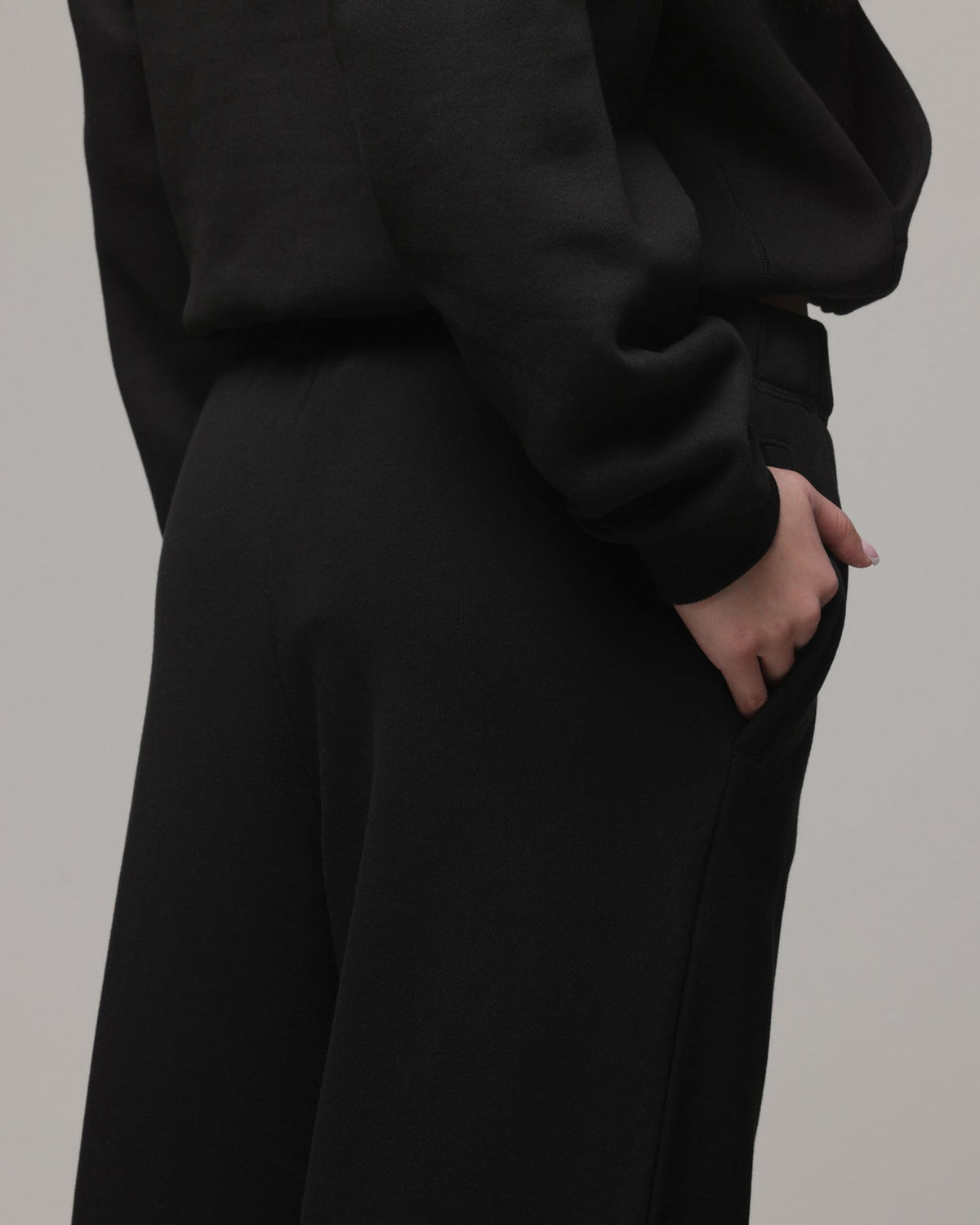 AMERICAN THRIFT American Thrift Women's Straight Leg Trackpants Black