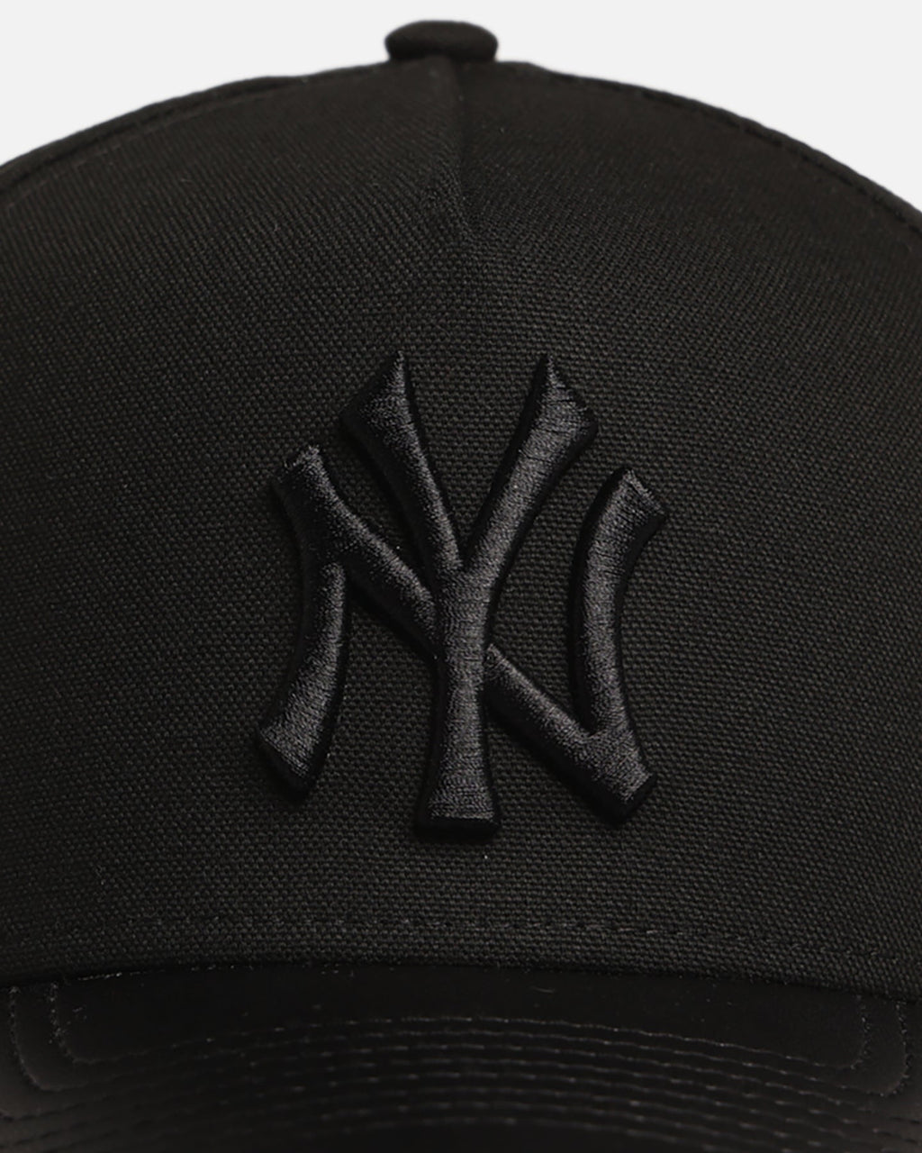 New Era Authentic New Era New York Yankees 'Canvas Leather' 9FORTY A-Frame Snapback Black