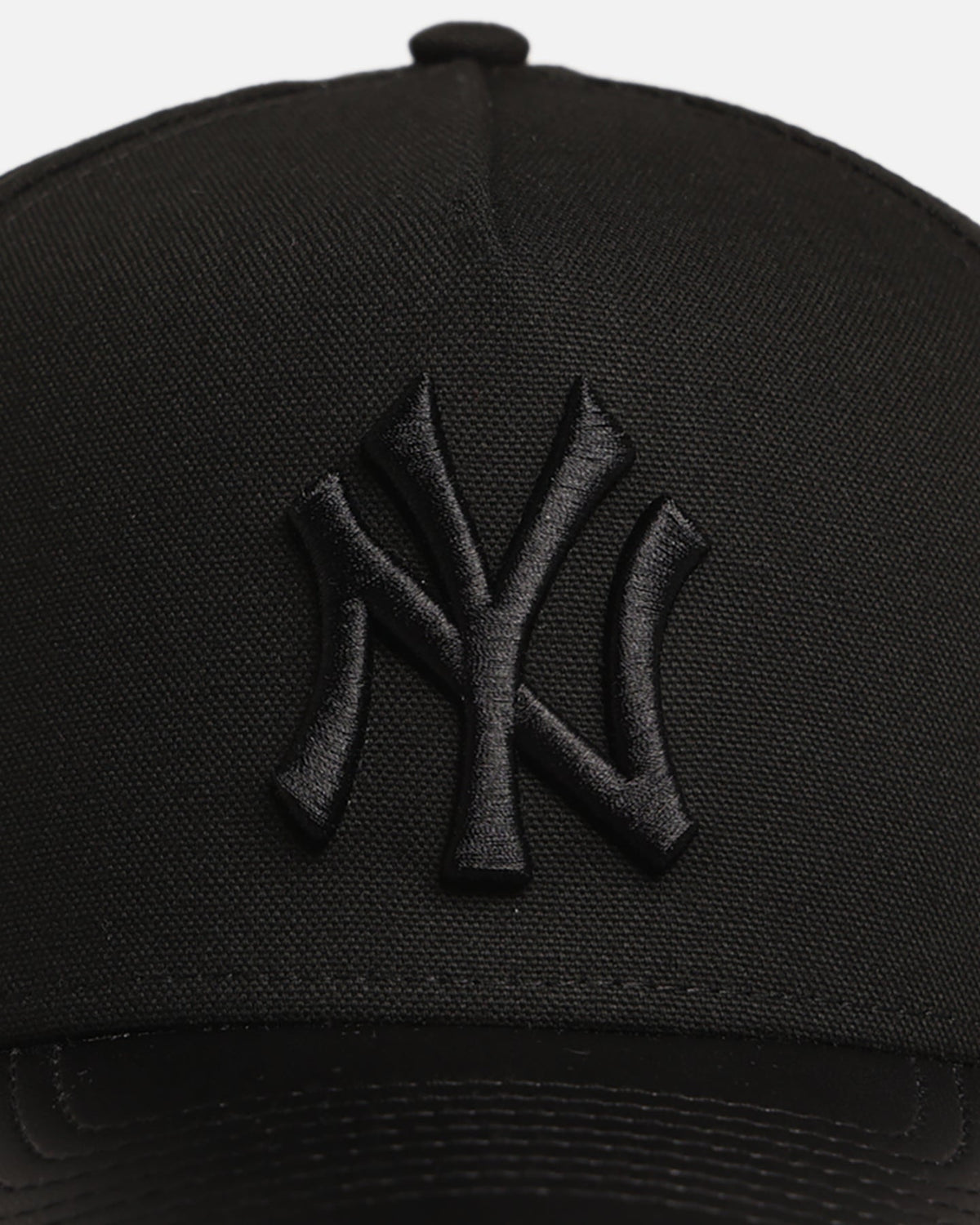 New Era Authentic New Era New York Yankees 'Canvas Leather' 9FORTY A-Frame Snapback Black