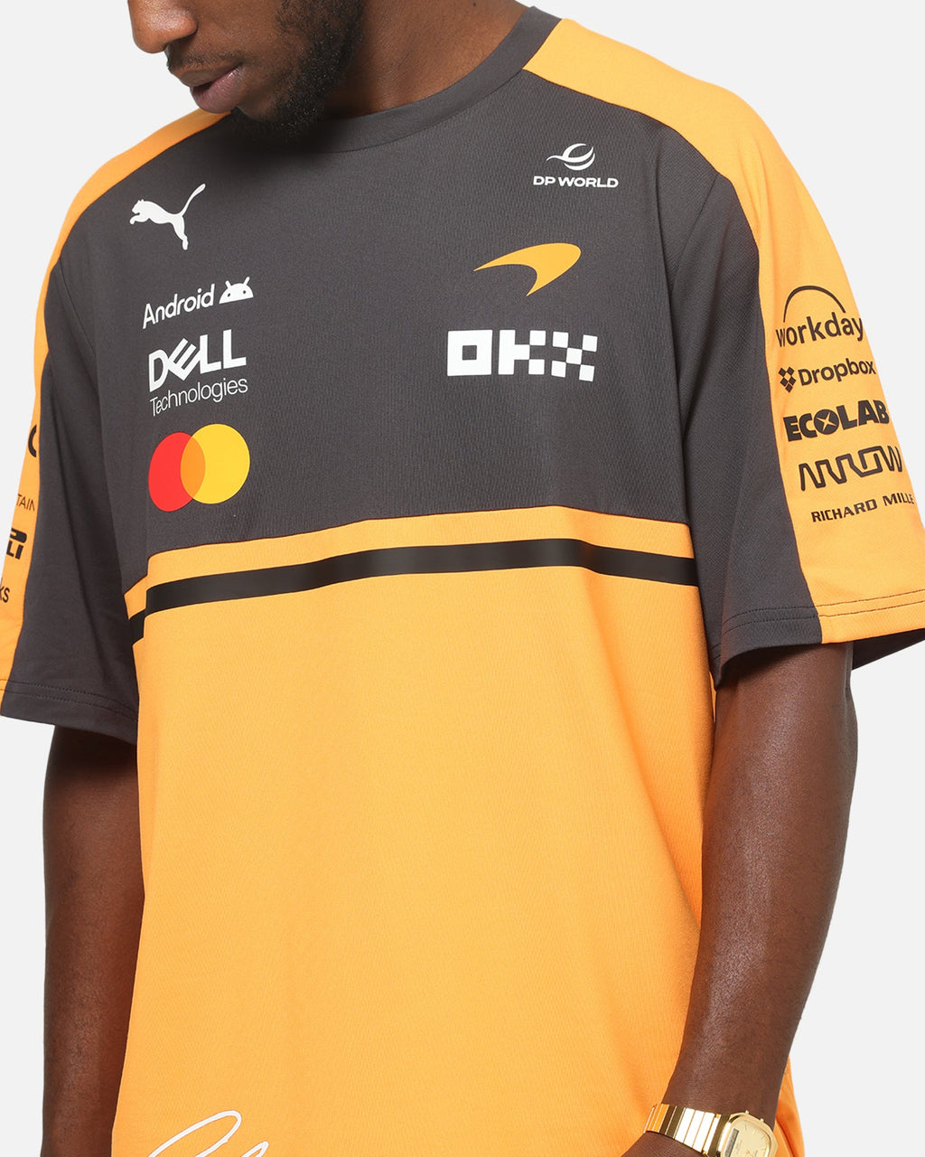 PUMA Puma X Mclaren Replica Oscar Piastri T-Shirt Papaya