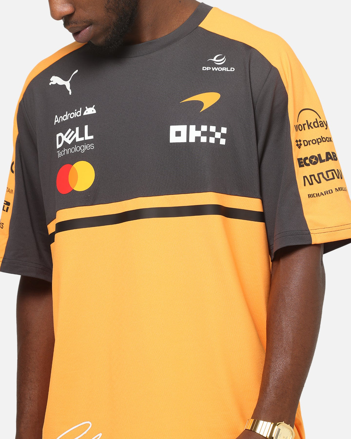 PUMA Puma X Mclaren Replica Oscar Piastri T-Shirt Papaya