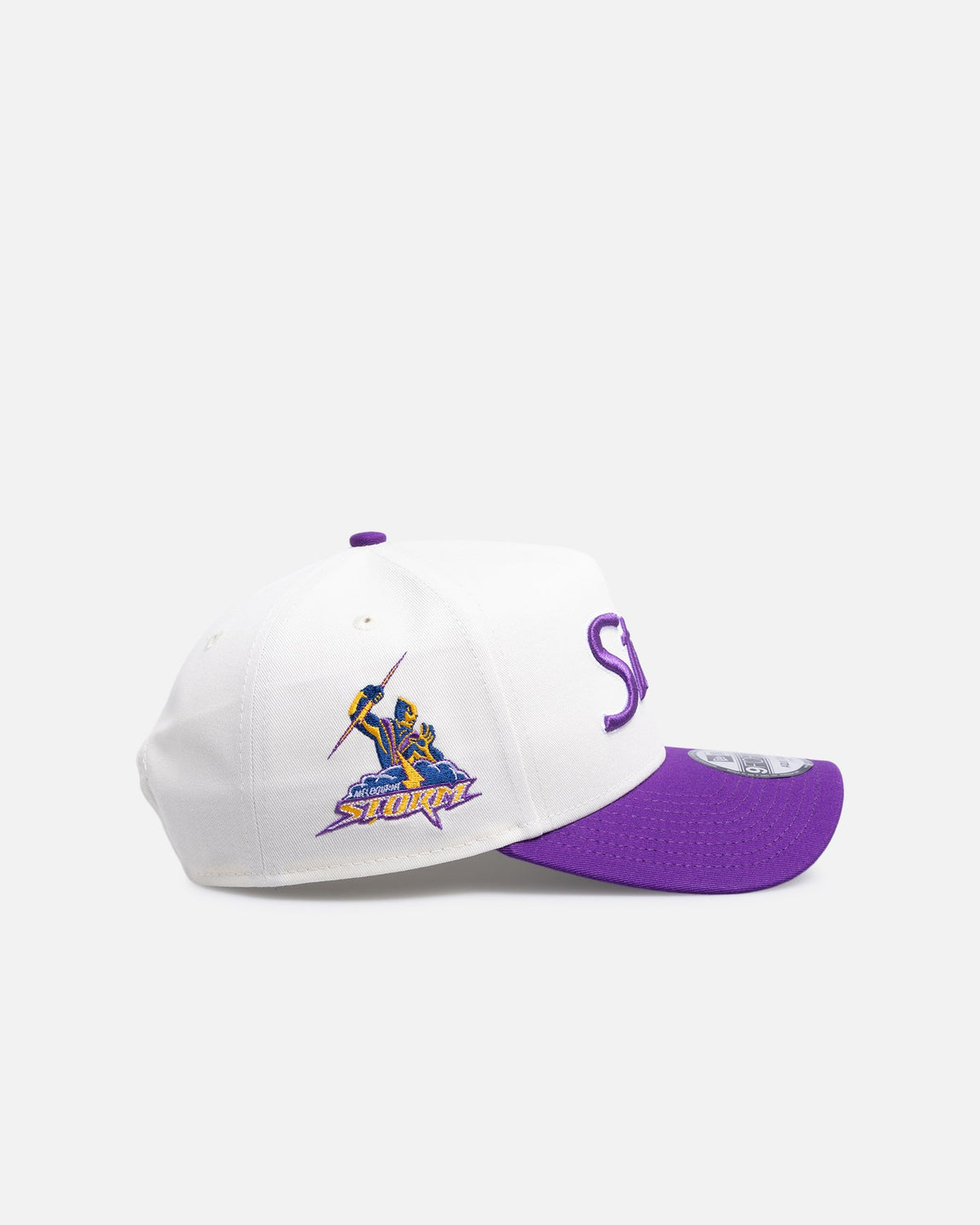 New Era New Era Melbourne Storm 'Chrome Script' 9FORTY A-Frame Snapback Official Team Colour