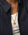 GUESS MAINLINE Authentic Guess Mainline Rebel Knight 26" 4G Coin And Dagger Necklace Gold
