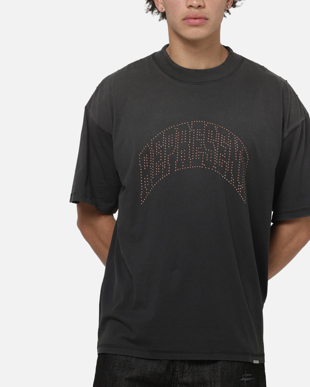REPRESENT Represent Embellished Represent T-Shirt Stained Black