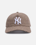 New Era New Era New York Yankees 'Houndstooth' 9FORTY A-Frame Unstructured Strapback Brown