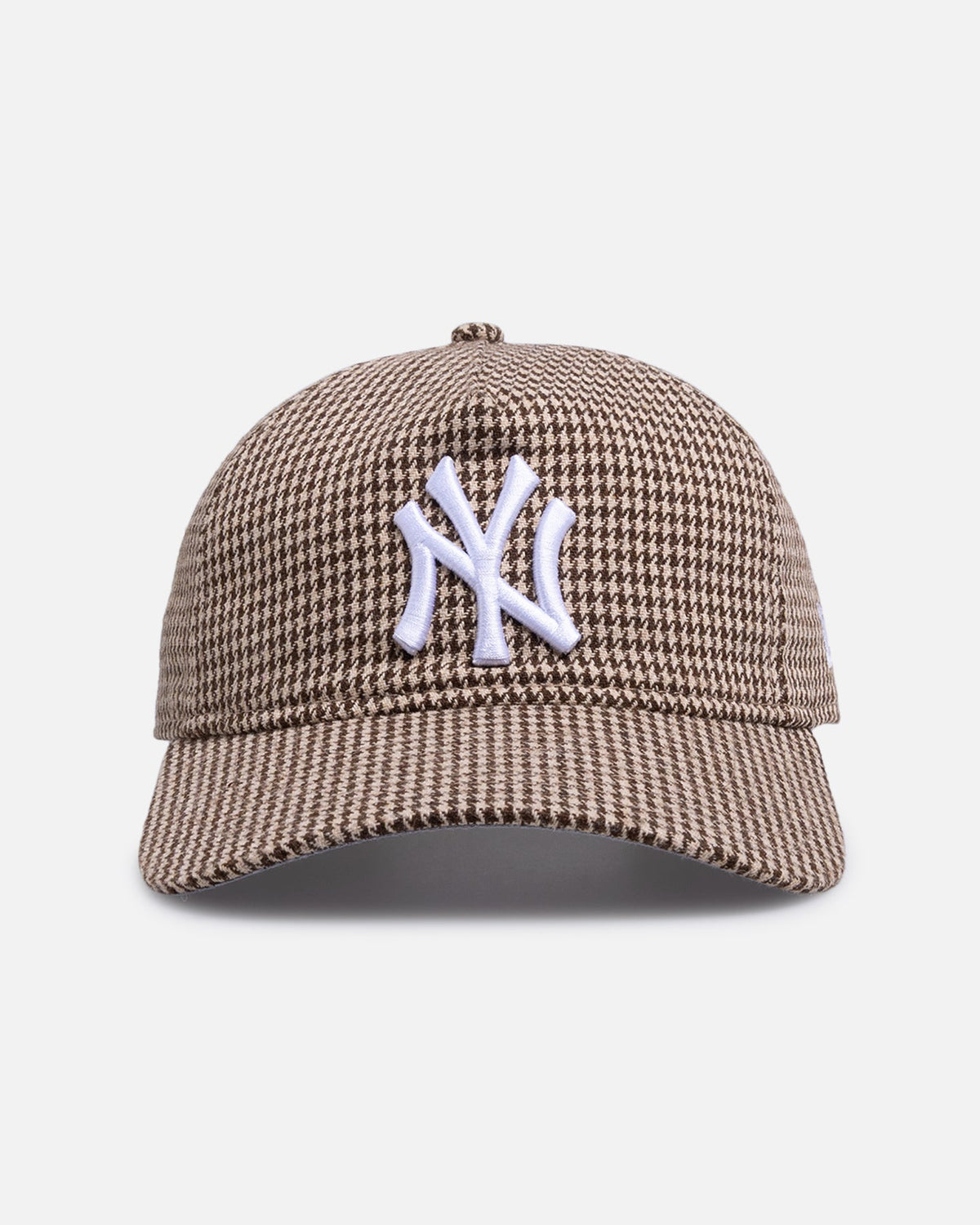 New Era New Era New York Yankees 'Houndstooth' 9FORTY A-Frame Unstructured Strapback Brown