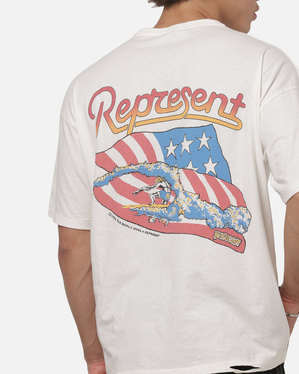 REPRESENT Premium Represent Beach Boys Americas Band T-Shirt Flat White