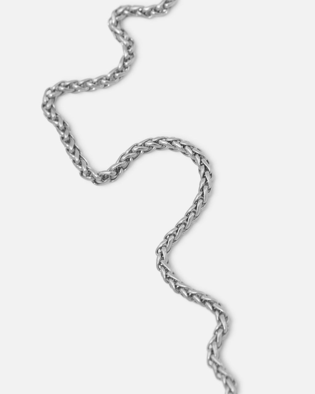 SAINT MORTA Authentic Saint Morta 2MM Palm Chain White Gold