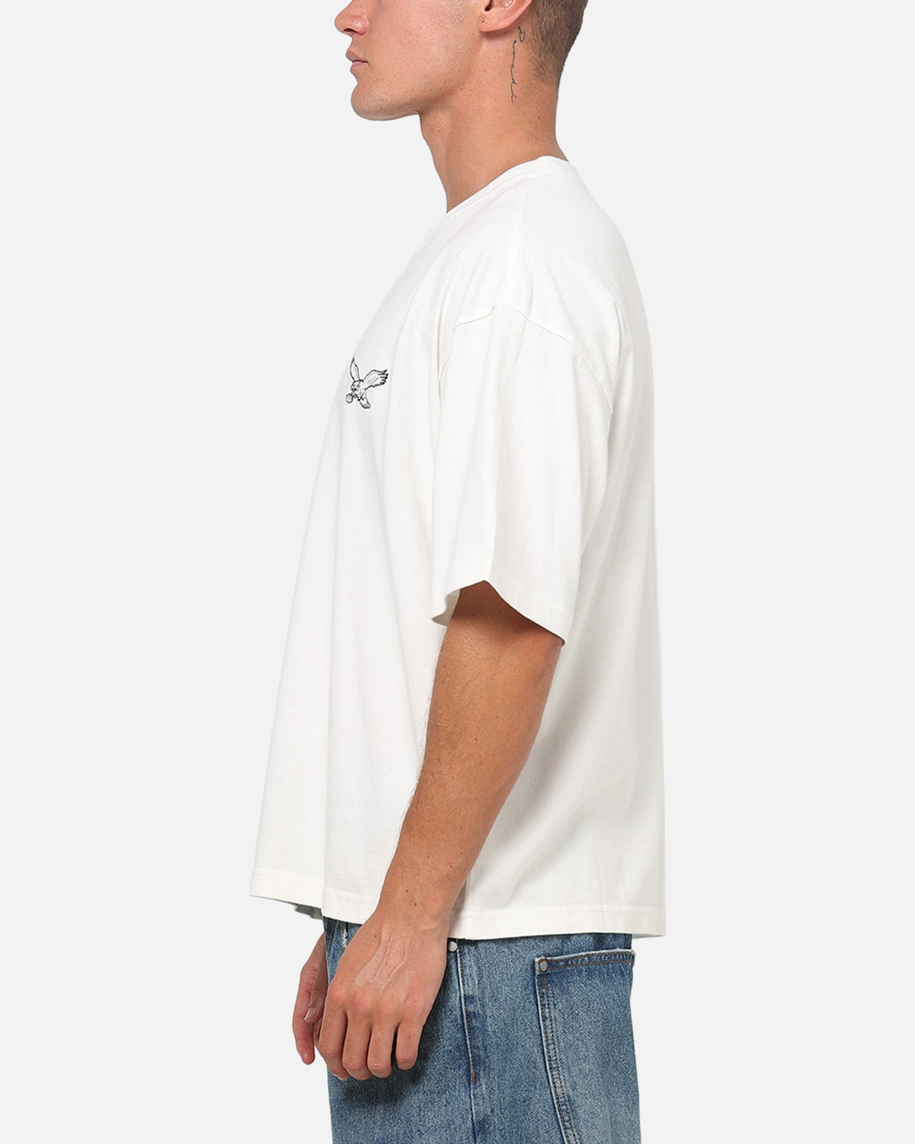 MITCHELL & NESS Mitchell & Ness Philadelphia Eagles Star Script Boxy T-Shirt Vintage White