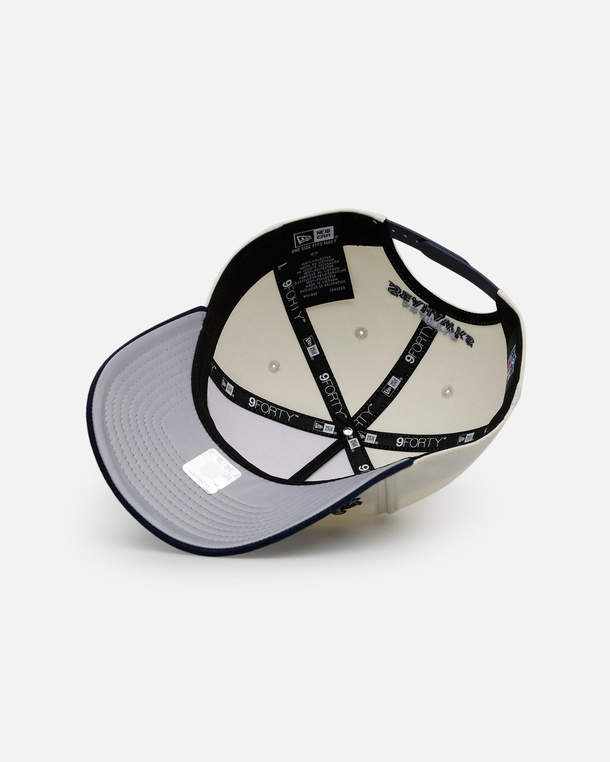 New Era New Era Seattle Seahawks 'Super Bowl Logos' 9FORTY A-Frame Snapback Chrome