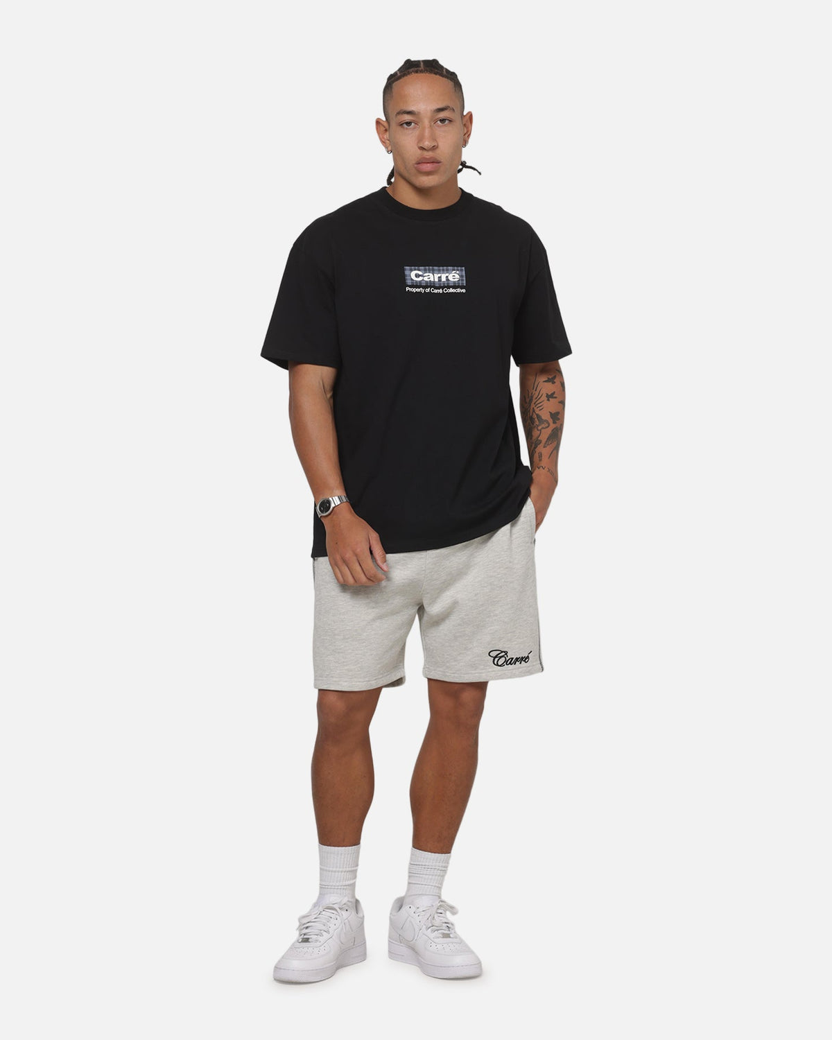 CARRE Carre Corrupt 2.0 Sweat Shorts Grey Marle