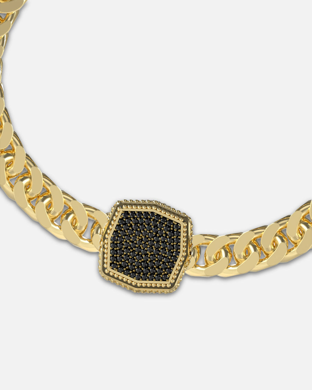 GUESS MAINLINE Guess Mainline Back To Black Octagon Bracelet Gold