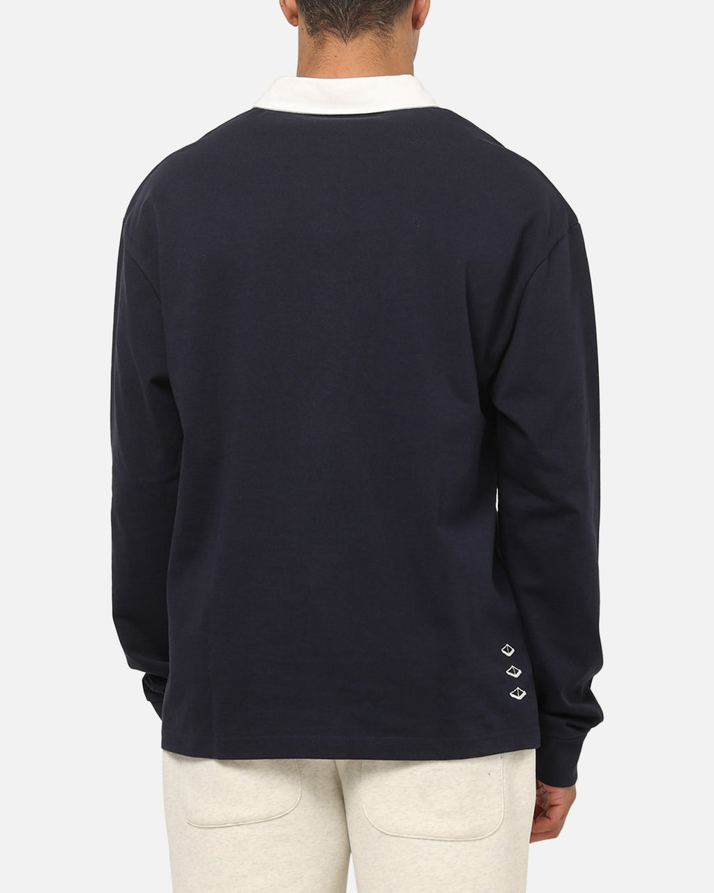 VOUSETI Vouseti Post Game Long Sleeve Polo Shirt Navy